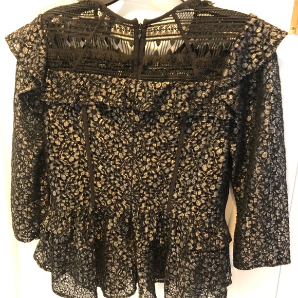 Marissa WEBB BLACK LACE TOP-L - Picture 7 of 8